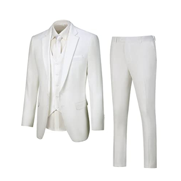 Furuyal 3-Piece Linen Suit Set for Weddings and More