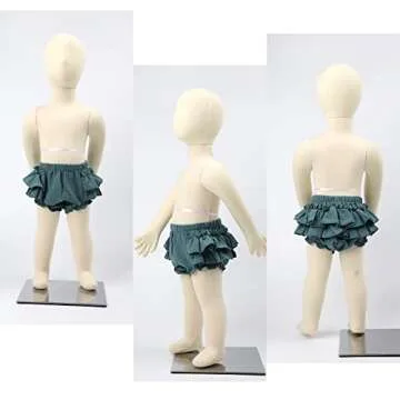 HOOLCHEAN Baby Girls Cotton Gauze Ruffle Bloomer Shorts with Bowknot Headband (Green, S: 0-6 Months)