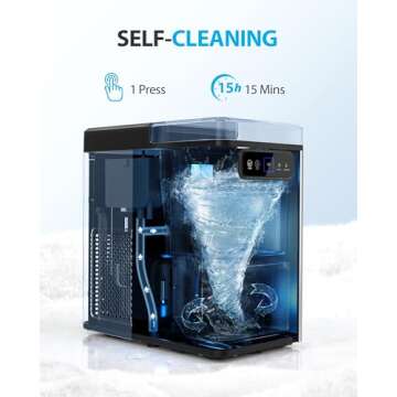 Aeitto Nugget Ice Maker - Fast Chewable Ice Machine