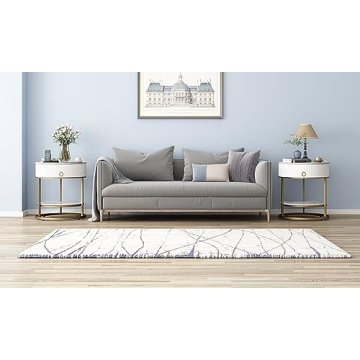 OIOG Round Side Table with Drawer Stylish Storage Solution