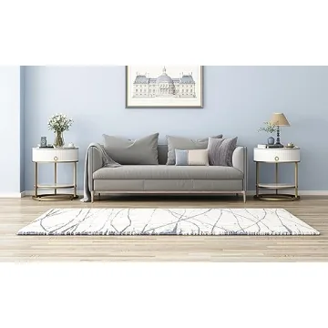 OIOG Round Side Table with Drawer Stylish Storage Solution