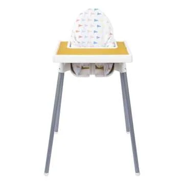 Dadouman Inflatable Supporting Cushion for IKEA Antilop High Chair, Baby High Chair Cushion, Polyester Fabric Cover with Inflatable Cushion Insert (Flags)