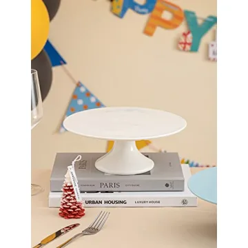 Kanwone 10-Inch Porcelain Cake Stand for Any Occasion