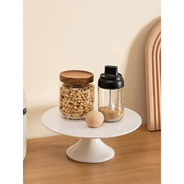 Kanwone 10-Inch Porcelain Cake Stand for Any Occasion