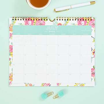 Blue Sky Day Designer for 2021-2022 Academic Year Monthly Wall Calendar, 11' x 8.75', Wirebound, Pey...