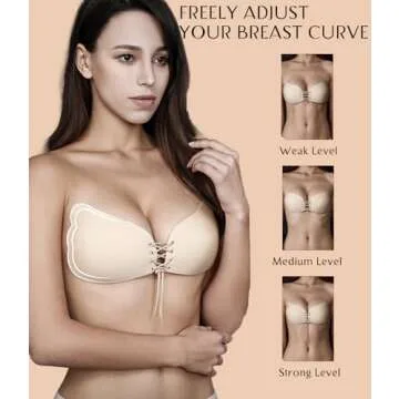 Adhesive Backless Bra – Invisible Push Up Comfort for All