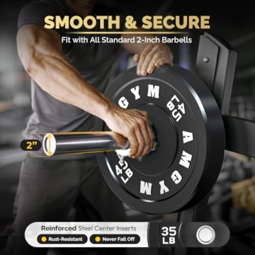 AMGYM Olympic Bumper Plates Set for Strength Training