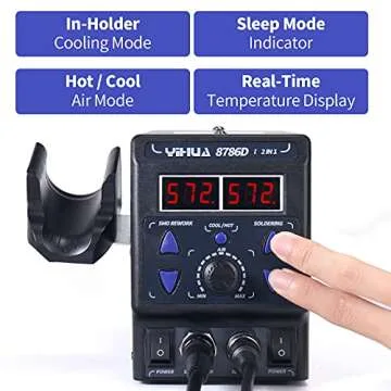 YIHUA 8786D Hot Air Rework Station - Precision & Safety