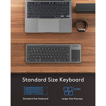 Samsers Foldable Bluetooth Keyboard with Touchpad for On-the-Go Typing
