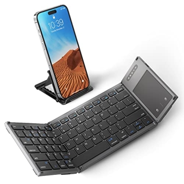 Samsers Foldable Bluetooth Keyboard with Touchpad for On-the-Go Typing