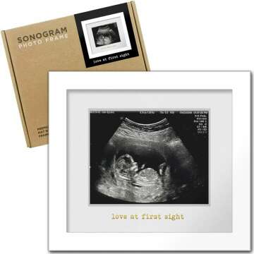 Sonogram Photo Frame for New Parents - Baby Shower Gift