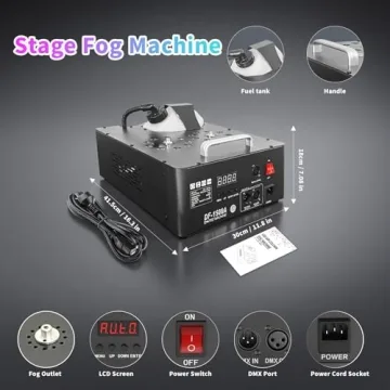Halloween Dual Nozzle Fog Machine with RGB Lights
