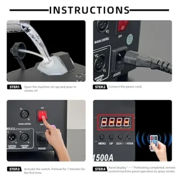 Halloween Dual Nozzle Fog Machine with RGB Lights