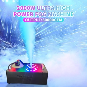 Halloween Dual Nozzle Fog Machine with RGB Lights