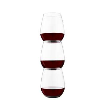 TOSSWARE POP 18oz Tumbler Vino XL SET OF 12, Premium Quality, Recyclable, Unbreakable & Crystal Clear Plastic Wine Glasses, 12 Count (Pack of 1)