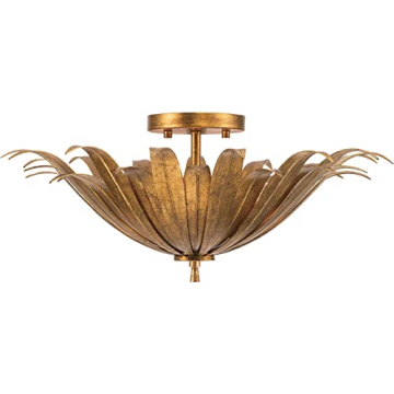 Capital Lighting Eden Bohemian Ceiling Light, Antique Gold Finish, 3-Light
