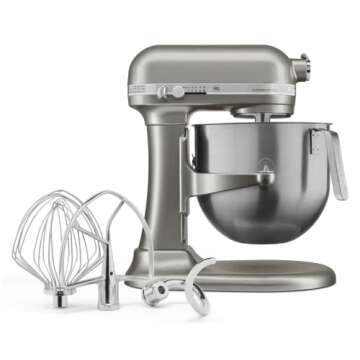 KitchenAid KSM8990CU 8-Quart Commercial Countertop Mixer, 10-Speed, Gear-Driven, Contour Silver