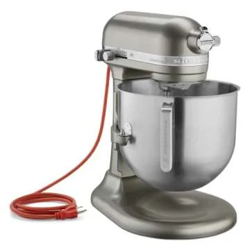 KitchenAid KSM8990CU 8-Quart Commercial Countertop Mixer, 10-Speed, Gear-Driven, Contour Silver