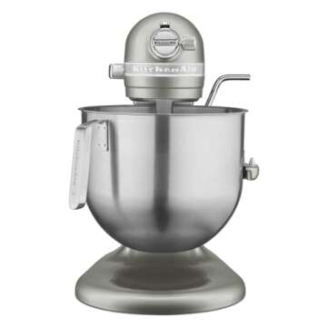 KitchenAid KSM8990CU 8-Quart Commercial Countertop Mixer, 10-Speed, Gear-Driven, Contour Silver