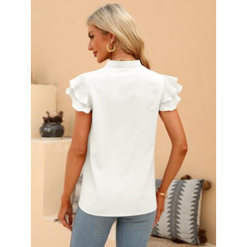 Stylish Baccarri Women's Dressy Summer Blouse for Any Occasion