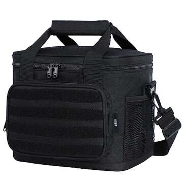 MIER Mens Lunch Bag Insulated Tactical Lunch Box Large Heavy Duty Leakproof Cooler Bags with Molle f...