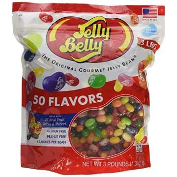 Jelly Belly 3 Pound Bag 50 Flavors Candy Assortment