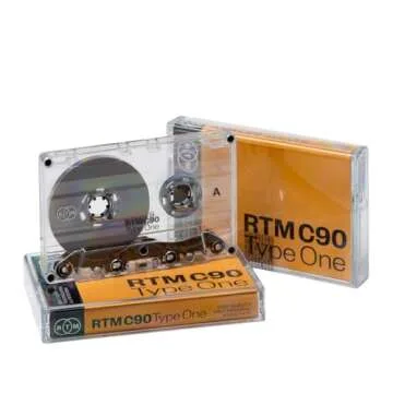 RTM C90 | Type 1 | 90-Minute Low Noise Music Cassette | Studio Quality | Ideal for Music Recording |...
