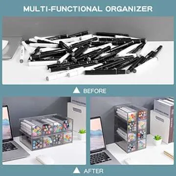 Yesesion Clear Pen Organizer for Home & Office Storage