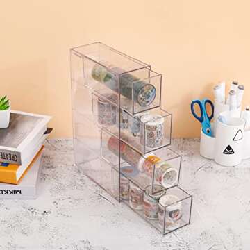 Yesesion Clear Pen Organizer for Home & Office Storage