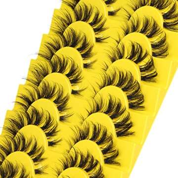 zanlufly Cluster Lashes D Curl False Eyelashes Natural Clear Band Individual Lashes Cat Eye Wispy Lash Extensions DIY Eyelashes Pack, 9.0 Count, 9