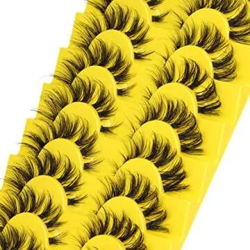 zanlufly Cluster Lashes D Curl False Eyelashes Natural Clear Band Individual Lashes Cat Eye Wispy Lash Extensions DIY Eyelashes Pack, 9.0 Count, 9