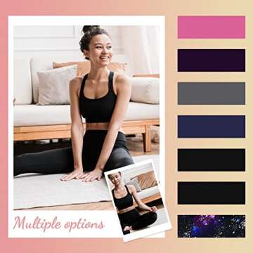 iceROSE 7 Pack Leggings for Women, Comfortable Yoga Pants