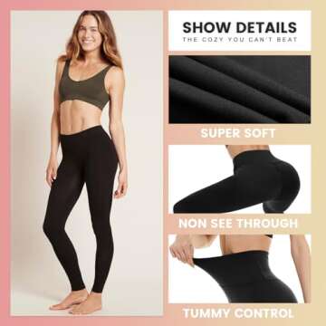 iceROSE 7 Pack Leggings for Women, Comfortable Yoga Pants