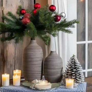 ALMA Ceramic Decorative Vase for Pampas Grass and Centerpieces