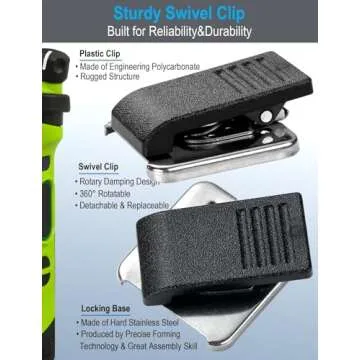 commountain Heavy Speaker Mic Compatible for Baofeng Radios BF-F8HP UV-82HP UV-5R UV82 UV82C UV5R5 UV5RA UV5RE UV5X3 and Kenwood BTECH Retevis Samcom Radios, Walkie Talkie Microphone