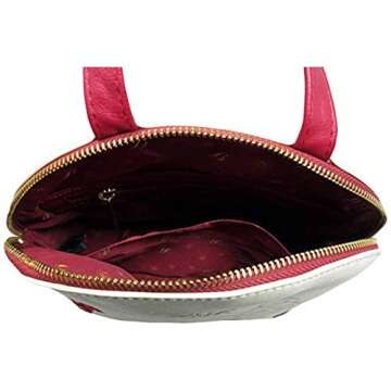 Loungefly Disney Belle Flowers Faux Leather Womens Double Strap Shoulder Bag Purse