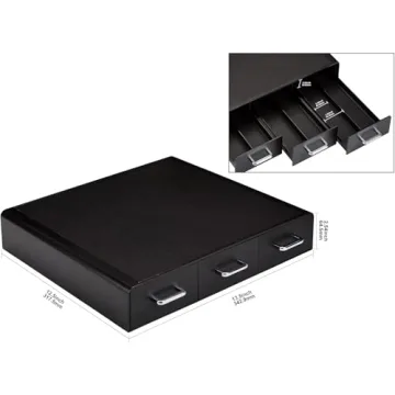 Amazon Basics Coffee Pod Storage Organizer Drawer for K-Cup Pods, 36 Pod Capacity, Black