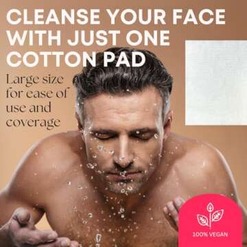 Swisspers Premium Ultra Soft Cleansing Pads – 50 Count (Pack of 3) – Large Rectangular Pads for Gentle and Versatile Skincare – 100% Lint-Free Cotton