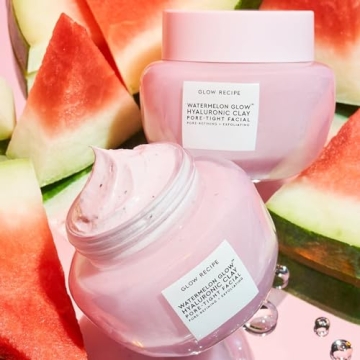 Glow Recipe Watermelon Clay Mask Hydrating Exfoliating Treatment