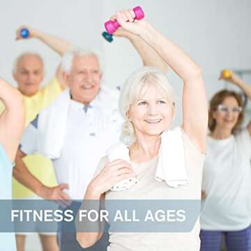 RitFit 4lb Neoprene Dumbbells for Home Workouts