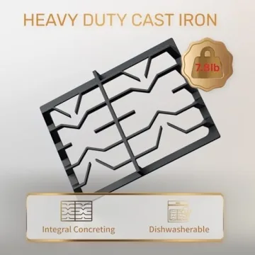 TOPWISH 2 Burner Gas Cooktop - 12" Stainless Steel