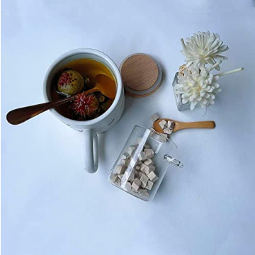 Stylish Mini Glass Jars with Bamboo Lids - Set of 8