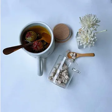 Stylish Mini Glass Jars with Bamboo Lids - Set of 8