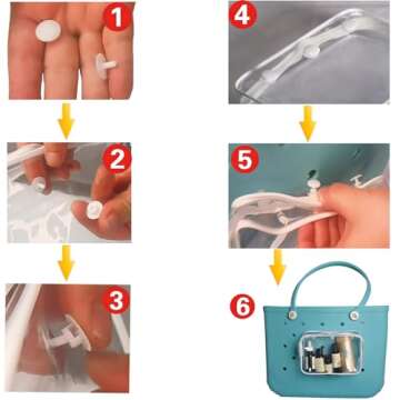 Aimeiar 3 Packs Clear Beach Tote Bag Accessories Compatible with Bogg Bag Insert Bag Travel Cellphone Makeup Clean Toiletry Brush Organizer Cosmetic Divider Storage Inner Pouch