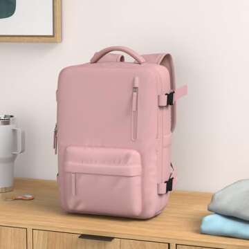 Large Travel Backpack Women, Carry On Backpack,Hiking Backpack Waterproof Outdoor Sports Rucksack Ca...