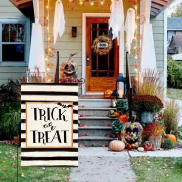 AVOIN colorlife Trick or Treat Garden Flag - Durable Design