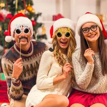 Kanayu 2025 New Year Eyeglasses 6 Pcs for Parties