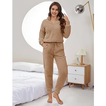 Lianlive Fleece Pajamas - Warm Winter Fluffy Sleepwear