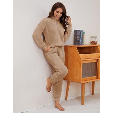 Lianlive Fleece Pajamas - Warm Winter Fluffy Sleepwear