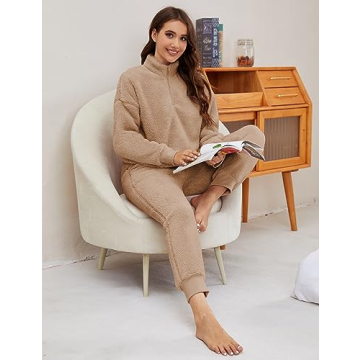 Lianlive Fleece Pajamas - Warm Winter Fluffy Sleepwear